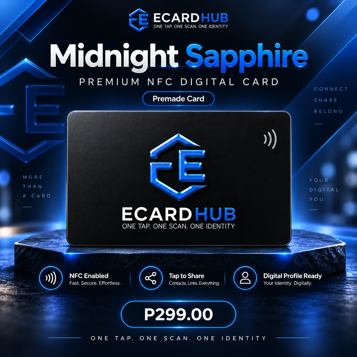 PREMIUM PREMADE ECARDS - MIDNIGHT SAPPHIRE